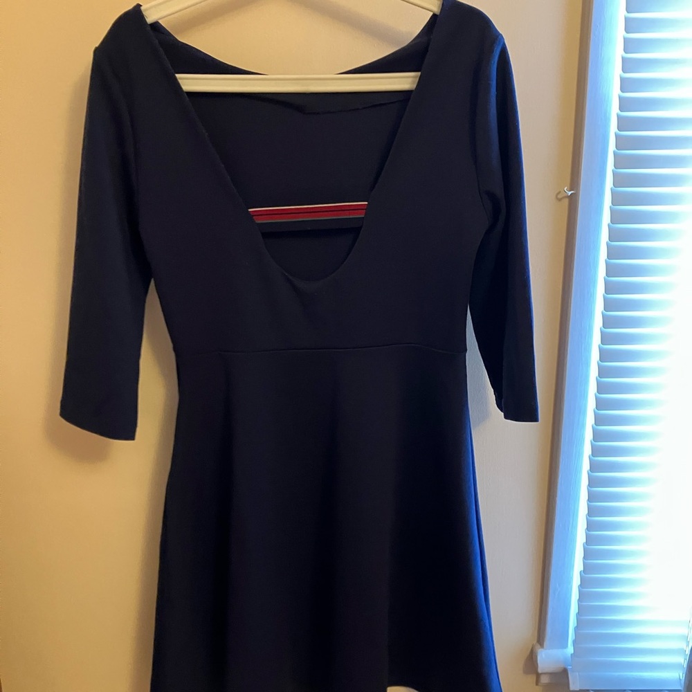 Twik Dark Blue Long Sleeve Dress